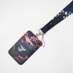 Low Price High-quality UV Printed Anti-lost Hard Shell Keychain <b>Lanyard</b> ID Card Holder - Product Image 3