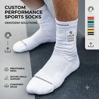 Chaussettes techniques standard pour adultes, en nylon/coton tricoté, couleur unie, personnalisables, pour course à pied, basketball, marathon, printemps
