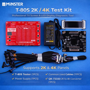 T-80S testeur de panneau d'affichage d'écran de <span class=keywords><strong>TV</strong></span> LED LVDS de <span class=keywords><strong>nouvelle</strong></span> génération V8.0 avec l'alimentation d'énergie et 20 câbles utilisés communs de PCS - Product Image 4