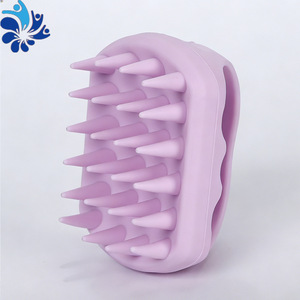 แปรงแชมพูซิลิโคนหัวสี่เหลี่ยมสำหรับการนวดศีรษะเพื่อการผ่อนคลาย - Product Image 4