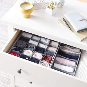 Eco-Friendly <b>Plastic</b> Injection-Molded Food <b>Container</b> Flexible Foldable Drawer Dividers PET+ABS+Silicone Material Japandi Style - Product Image 6