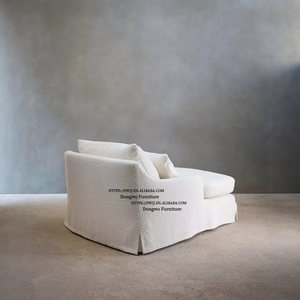 Nordic Wabi Sabi linnen stof eenpersoonsbank stoel nobele concubine stoel ligstoel volledig los en gewassen - Product Image 4