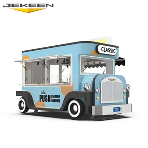 Jekeen comprar um Bruger Brand New Food Truck Usado Hotdog carrinho de Icecream e Fastfood Venda