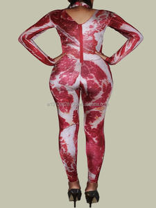 <span class=keywords><strong>Mono</strong></span> con estampado <span class=keywords><strong>de</strong></span> carne para mujer, traje <span class=keywords><strong>de</strong></span> fiesta con estampado <span class=keywords><strong>de</strong></span> animales - Product Image 3