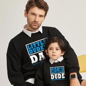 Abbinamento abiti <span class=keywords><strong>a</strong></span> maniche lunghe vendita calda famiglia abbigliamento Casual camicie t-shirt abiti genitore-figlio all'ingrosso <span class=keywords><strong>papà</strong></span> e Me - Product Image 3