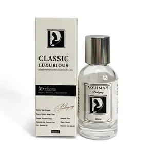 Sampel Gratis Khusus Botol Kaca Parfum Semprot OEM Silinder Wangi Transparan Bulat Kosong Mewah 30Ml 50Ml 100Ml dengan Kotak