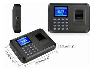 Time <strong>Clock</strong> - Fingerprint Time <strong>Clocks</strong> for Employees Small Business Automatic <strong>Calculate</strong> Working Hours and Deduct Lunch Time - Product Image 5