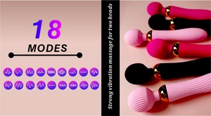 Seksspeeltjes Vrouwelijke Masturbatie Magnetische Dubbele Motor Sterke Trillingen Elektrische Buigbare Av Wamd - Product Image 5