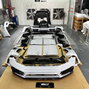 ชุดแต่งคาร์บอนไฟเบอร์แบบแห้ง ครบชุด สำหรับรถยนต์ <span class=keywords><strong>Mercedes</strong></span> G-Class <span class=keywords><strong>G63</strong></span> W464 G350/500/550 ประกอบด้วยกันชนหน้า ฝากระโปรง ซุ้มล้อ ขอบประตู - Product Image 2