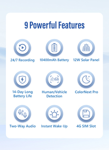 Cámara IP <span class=keywords><strong>de</strong></span> Vigilancia 4G con Energía Solar, Sensor CMOS <span class=keywords><strong>de</strong></span> 3MP, Visión Nocturna, Almacenamiento <span class=keywords><strong>en</strong></span> Tarjeta SD, Audio Bidireccional, Resistente al Agua IP66, Detección Humana - Product Image 3
