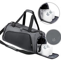 Sacs de sport pour hommes personnalisés, grande capacité, résistants à l'eau, avec compartiment à chaussures indépendant pour la séparation des articles humides et secs, pour le basketball et la gym