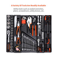 Coffret d'Outils Manuels en Métal de Haute Qualité 85 Pièces 20V pour Maison et Réparation Automobile Incluant Clé à Cliquet, Pinces – Personnalisation OEM