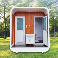 Cabine de Toilettes Portable Maison Conteneur Préfabriquée Sanitaires Extérieurs Toilettes en Panneaux Sandwich Acier Préfabriqué PSE