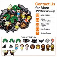 Parches bordados termoadhesivos y para coser, bonitos y variados, con diseños de oruga, mono, simio, abeja, avellana, araña, murciélago, gato, telaraña y rayo