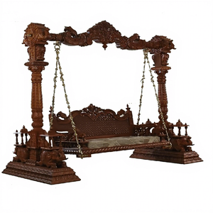 Increíble columpio antiguo de madera de teca pesada, columpio tradicional de alta calidad, personalizado, desmontable, decoración premium, India - Product Image 1