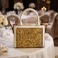 Sac à main bandoulière mini fourre-tout vintage écologique pour femme avec fermeture éclair, motif floral et doublure en polyester