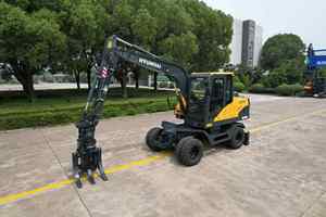 Mini-excavatrice sur roues Hyundai HW80 neuve à bas prix, excavatrice sur roues Hyundai HW60 neuve, mini-excavatrice sur roues Hyundai de 8 tonnes à vendre - Product Image 4