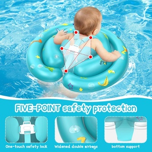 Flotador de Piscina para Bebés con Protección Solar UPF50+, Toldo y Asiento de Seguridad Ajustable para 6-36 Meses, Gran Venta - Product Image 4