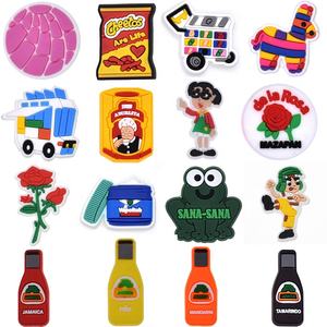 รองเท้าสไตล์ตกแต่งสไตล์เม็กซิโกอุปกรณ์เสริมรองเท้าจากนักออกแบบพีวีซีขายส่งโลโก้ออกแบบได้ตามต้องการ - Product Image 1