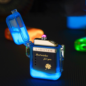 Dericsson Creative Luminous Dual Arc Electric Rechargeable <b>Lighter</b> Gift <b>Lighter</b> with Customizable Logo - Product Image 1