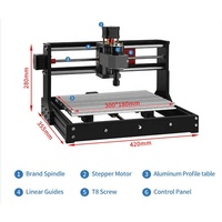 ActionLasers V3 Prime CNC 3020 Pro Max 3D 3040 Routeur à bois Multi Vente Chaude DIY Vis T8 PDJ Mini CNC 3018 Restaurants Neuf et d'occasion