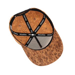 Casquette de baseball TCAP Chine à 5 panneaux, personnalisée, en liège naturel, cuir, tissu polyester avec broderie, réglable, pour toutes les saisons - Product Image 6