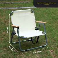 Chaise double pliante confortable pour le camping, les pique-niques, la pêche, la plage, en acier carbone, portable, pour les voyages en plein air
