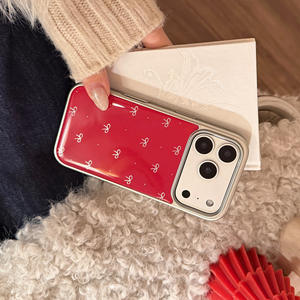 Suitable for iPhone 17 Pro Max case, premium red with gold butterfly resin hard case, full coverage, shockproof - Product Image 5