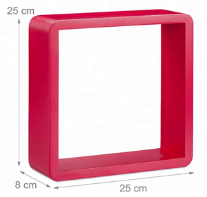 Estantes de Pared Flotantes en Forma de LOVE, Cubos Decorativos de MDF, Venta al Por Mayor de Fábrica, Personalizables - Product Image 2