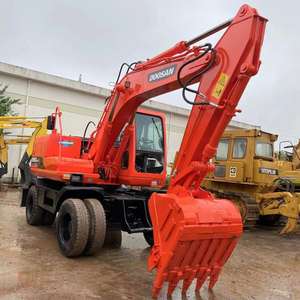 Excavadora de ruedas Doosan usada barata, precio más bajo, máquina hidráulica de buena calidad a la venta en Shanghái, China, 2017 - Product Image 1
