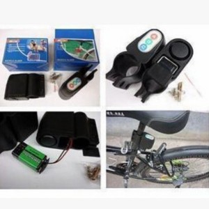 Alarme de vélo Yueli, fonctionnant avec un mot de passe, alimentée par batterie, dispositif antivol à vibration, accessoire de cyclisme, noir - Product Image 2