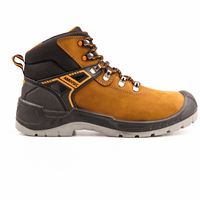 Bottes de sécurité imperméables AIMVVSEC en cuir véritable pour homme et femme - Embout en acier, semelle intermédiaire confortable, toutes saisons, design moderne