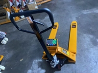 Nouveau transpalette manuel HSLLIFT 1500KG avec balance électronique, chariot élévateur à rouleaux de papier, longueur de fourche 1200mm, largeur de fourche 685mm, garantie 1 an