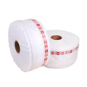 Disesuaikan 6000 Tas/Roll Warna Alami Food Grade Piramida Non-Woven Kantong Teh Kertas Roll