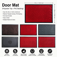 Tapis d'entrée commercial personnalisé en fibre de polyester avec support en PVC pour la maison, l'hôtel, le bureau
