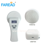 Lector de Microchip para Animales de 134.2kHz/125KHz, Escáner de Microchip para Mascotas con Modo BT HID y SPP, ISO11784/5 FDX-B, FDX-A, HDX, EMID 20000 IDs