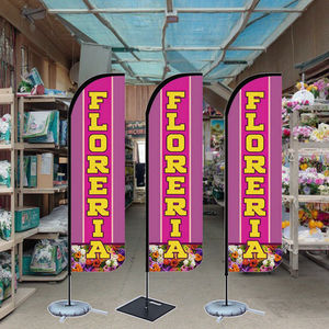 Promocional al por mayor personalizado Floreria tienda de flores publicidad al aire libre evento comercial a prueba de viento lágrima playa plumas banderas - Product Image 3