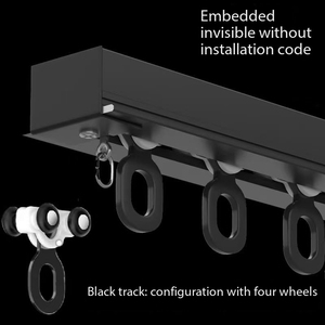 Curtain Roller Old-fashioned Track Pulley Straight Rail Curved Rail Hook Ring Slide Rail Accessories, Wholesale Big Discount - Product Image 6