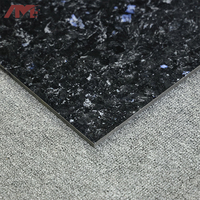 Fabricant de matériaux de construction de luxe noir terrazzo porcelanato porcelaine polie émaillée brillante intérieur Carreaux de sol 60X60