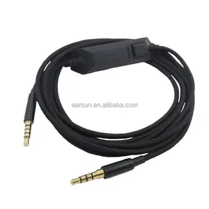 Ersatz-Audio-Aux-Kabel für Logitech G433 / G233 / G Pro/G Pro X-Gaming-Headset mit Inline-Stumm schaltung und Lautstärke regler, 3,5mm