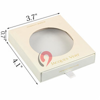 Boîtes transparentes vierges de luxe pour cadeaux de bébé, fabriquées directement par le producteur, pour t-shirts et chaussettes d'enfants, avec fenêtre en PVC
