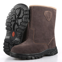 Chaussures de sécurité montantes anti-étincelles pour la construction, pour hommes, épaisses et résistantes, vente en gros