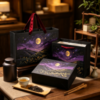 Sacs en papier de luxe personnalisés de haute qualité pour cadeaux, boîtes à thé haut de gamme, avec options de logo et de marquage de l'entreprise