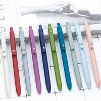 Stylo neutre à pression en plastique couleur Morandi, colle en spray créative, best-seller en gros, pour la papeterie étudiante et la signature au bureau.