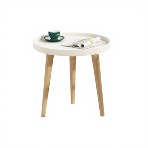Table d'appoint en bois écologique moderne, petite table à manger combinée, mobilier créatif pour la maison, table basse amovible - Product Image 1