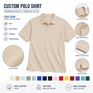 Polo unisexe personnalisé avec logo – Qualité supérieure pour hommes et femmes – Vente en gros – Tenue décontractée professionnelle pour équipes de golf – Plusieurs couleurs – Marque privée OEM - Product Image 4