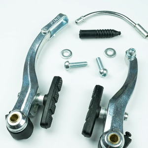 Kit de frein V-brake en alliage d'aluminium avec patins en caoutchouc rainurés et gaine de câble pour <span class=keywords><strong>VTT</strong></span> - Product Image 6