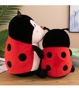 Divertido y Lindo Peluche de Mariquita de Dibujos Animados, Animales Salvajes de Peluche, Almohadas de Peluche, Insecto, Mariquita, Animales de Peluche - Product Image 6