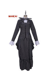 Animation <strong>Jack</strong> Skellington Sally Cosplay Costume Dress Full Set Halloween Carnival Roleplay Steampunk <strong>Clothes</strong> for Adult Children - Product Image 3
