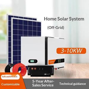 3kW 5kW 8kW 10kW แผงเซลล์แสงอาทิตย์แบบโมโนคริสตัลไลน์กริดสำหรับบ้านแบตเตอรี่ลิเธียมไอออนกริด gss-ปิด3KW-10KW ช่วงพลังงานที่เหมาะสม - Product Image 1